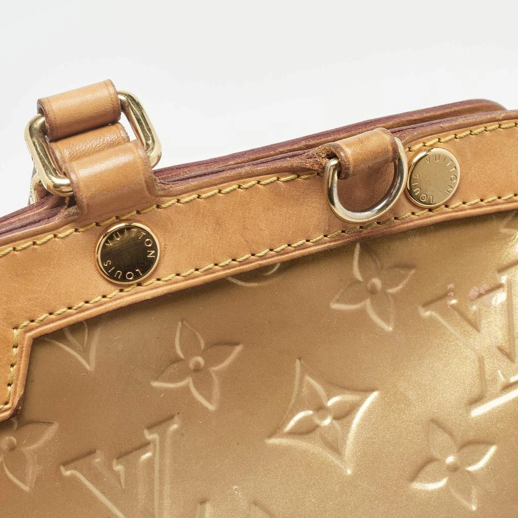 Louis Vuitton Louis Vuitton Beige Poudre Monogram Vernis Brea MM Bag 10