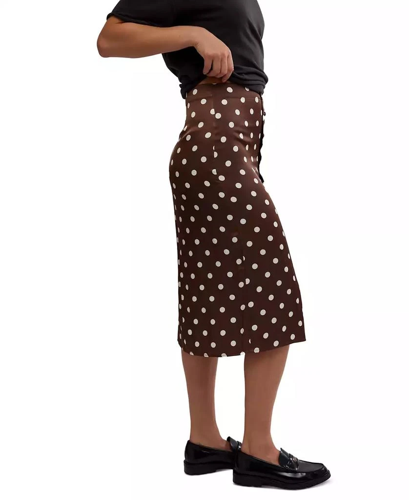 Free People Women's Analise Printed Button-Front Midi Skirt 3