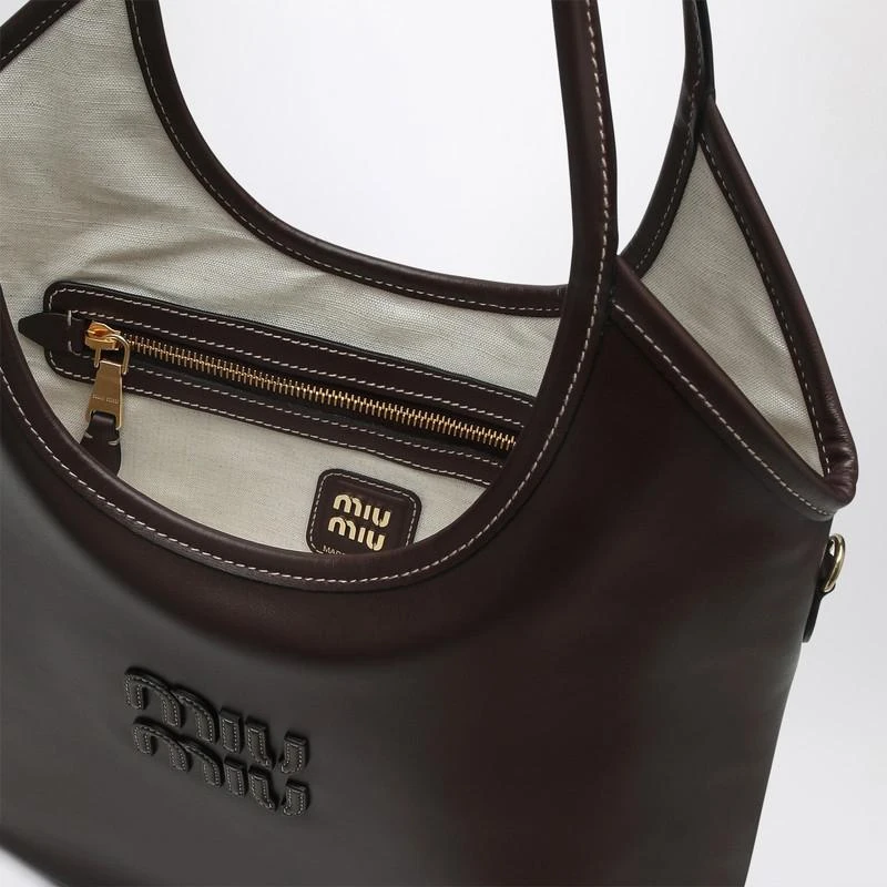 Miu Miu IVY brown leather handbag 5