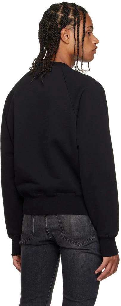 AMI SSENSE Exclusive Black Oversized Ami De Cœur Sweatshirt 3