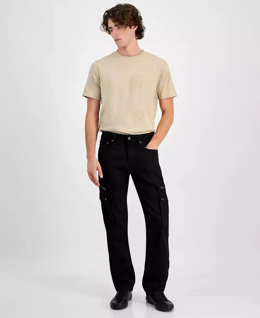 GUESS Men's Mateo Zip Denim Cargo Pants 1
