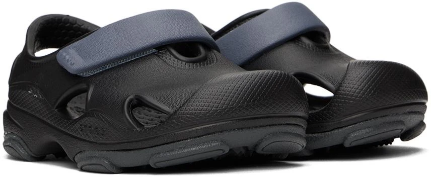 Crocs Kids Black All Terrain Fisherman Clogs 4