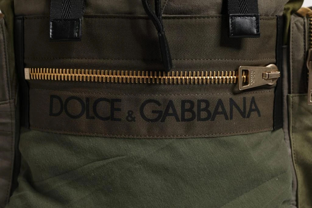 Dolce 
Gabbana Patchwork Travel Backpack Military Men
s Bag 2