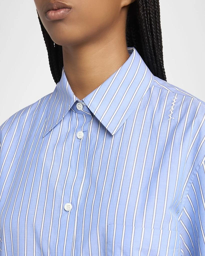 Marni Stripe Godet Mini Shirt Dress 5