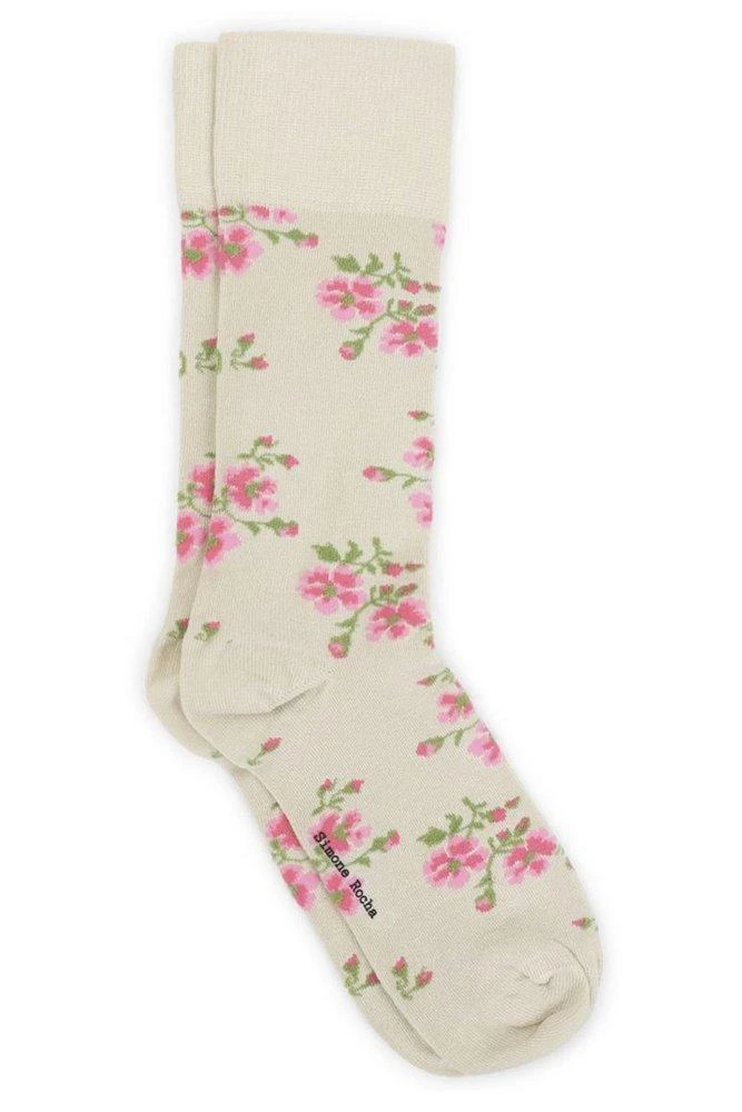 Simone Rocha Simone Rocha Tiny Flower Jacquard Ankle Socks