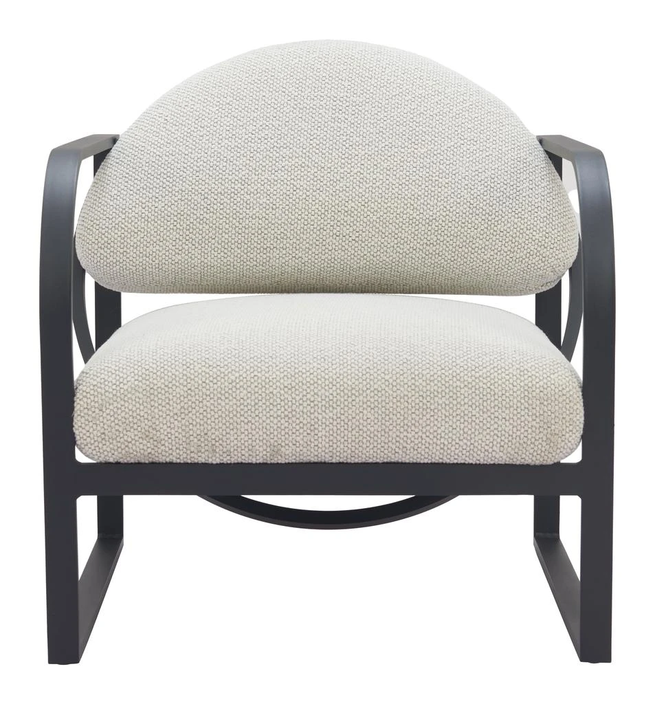 Hivvago Flakt Accent Chair Ivory 5