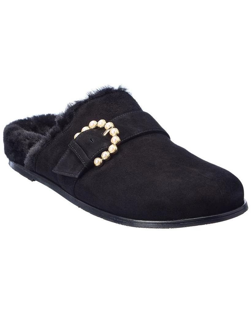 Stuart Weitzman Stuart Weitzman Piper Chill Suede & Shearling Mule 1