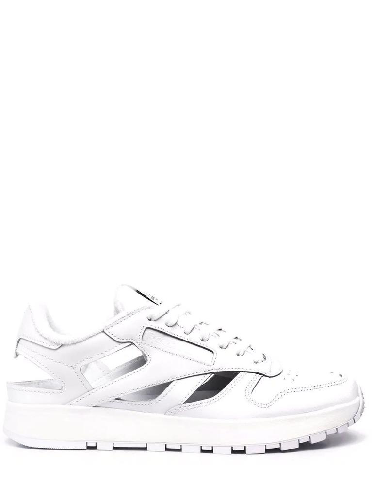 NA White Tabi cut-out Sneakers