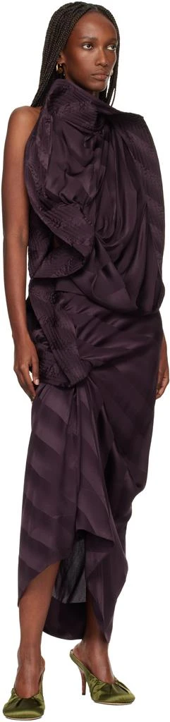 Dries Van Noten Khaki Satin Mule Heels 5