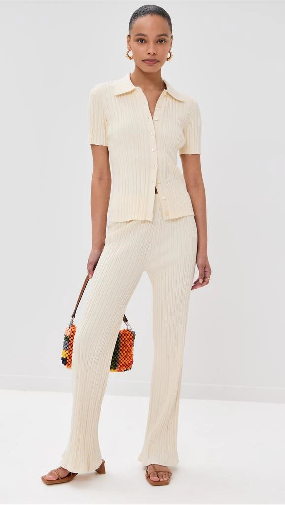 LE BOP Ribbed Flare Pants 4