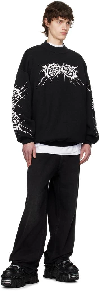 Vetements Black Metal Logos Sweater 4