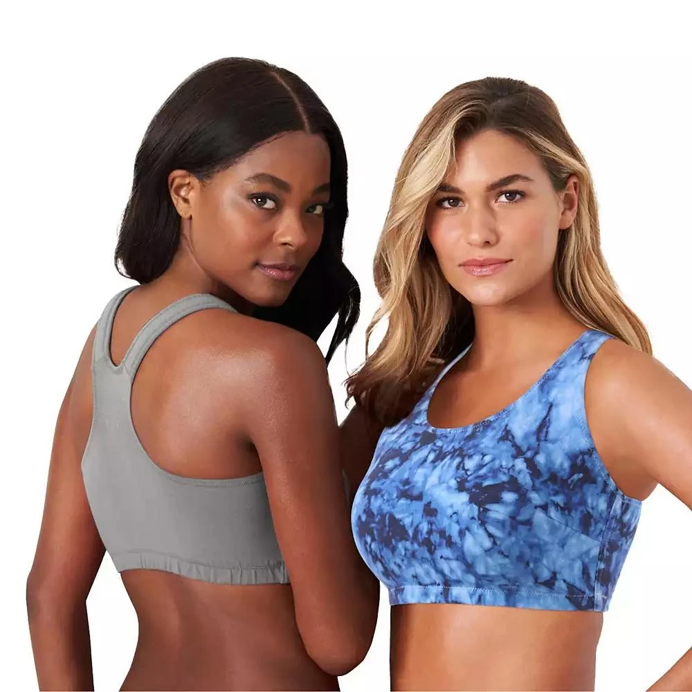 Comfort Choice Plus Size Wireless Sport Bra 2-Pack
