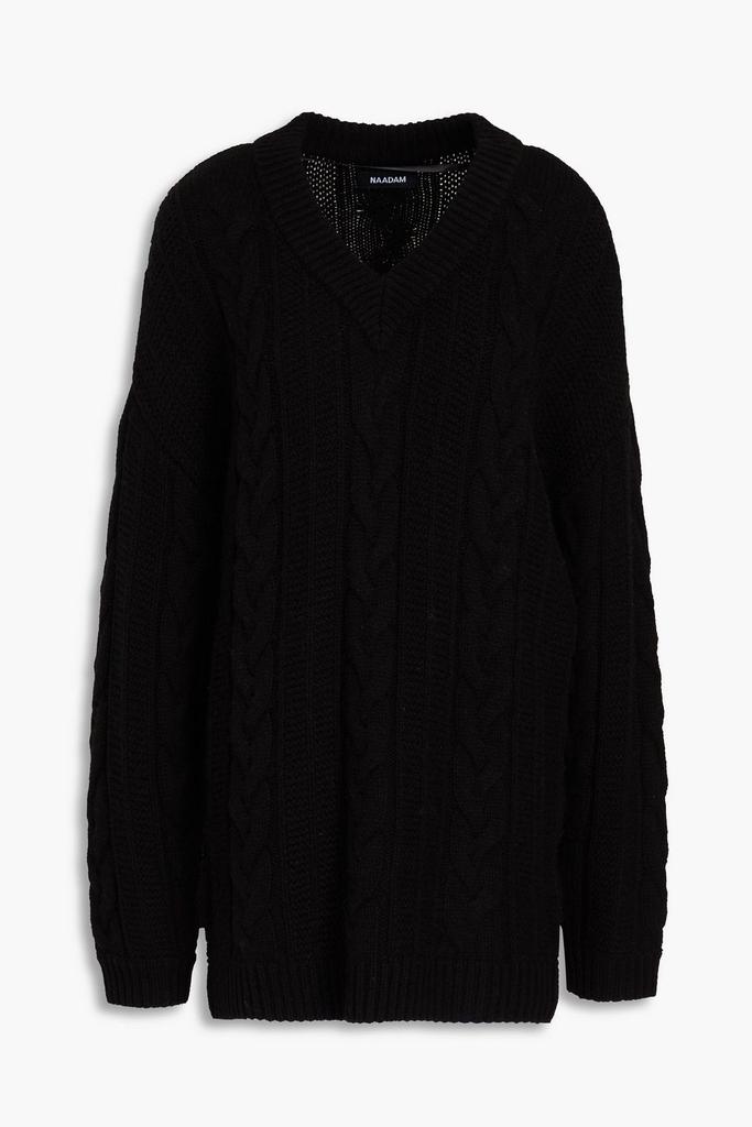 Naadam Cable-knit wool and cashmere-blend sweater