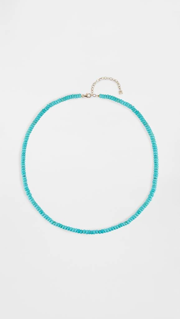 MATEO Turquoise Beaded Necklace - 4mm Beads 1