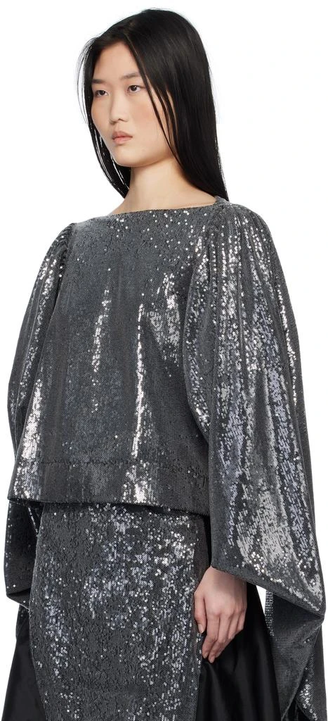PAULA CANOVAS DEL VAS SSENSE Exclusive Silver Castana Blouse 4