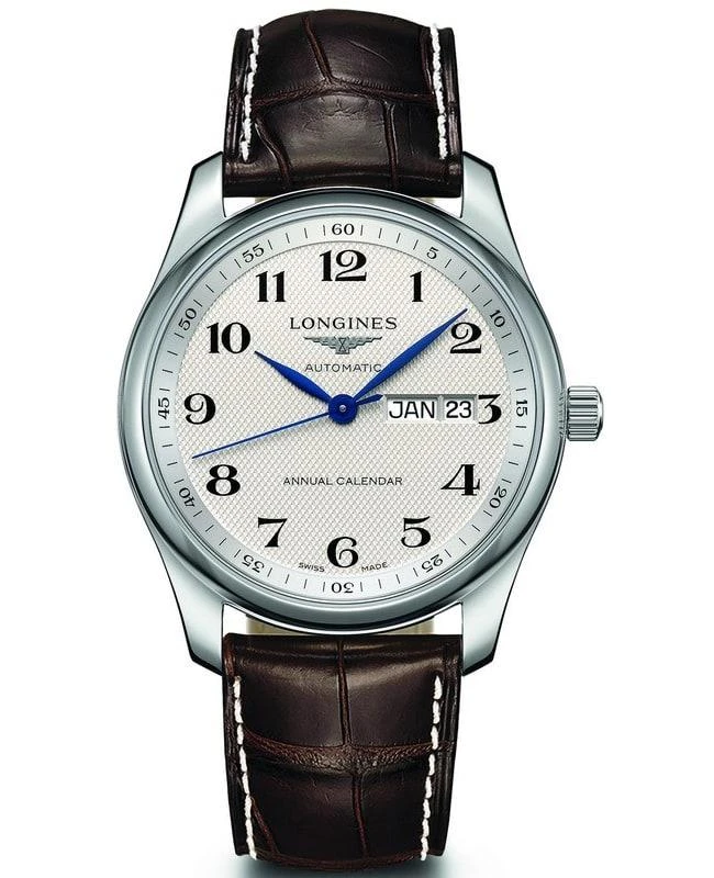 Longines Longines Master Collection Automatic 40mm White Dial Brown Leather Strap Men's Watch L2.910.4.78.3 1