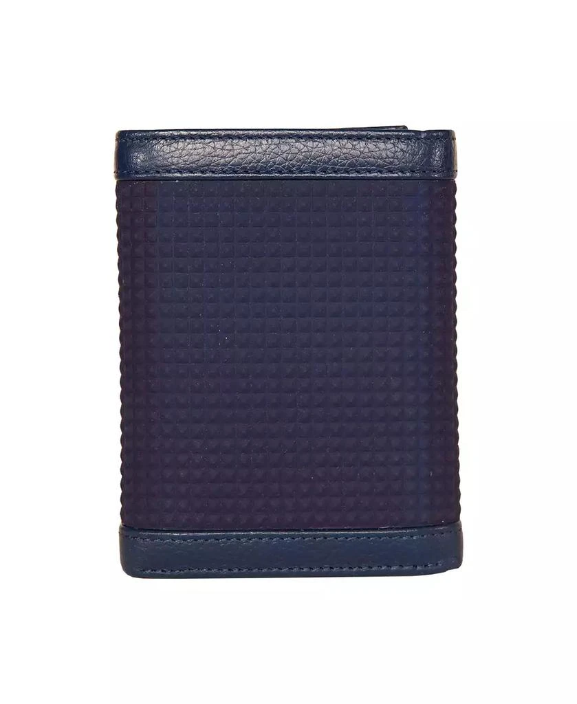 Nautica Men's Logo Rubber Leather Trifold Wallet 2