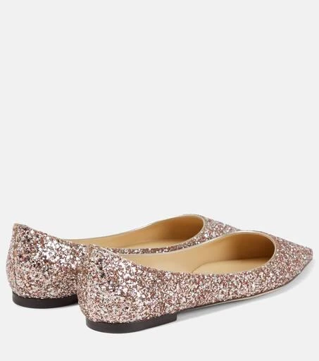 Jimmy Choo Love glitter ballet flats 3