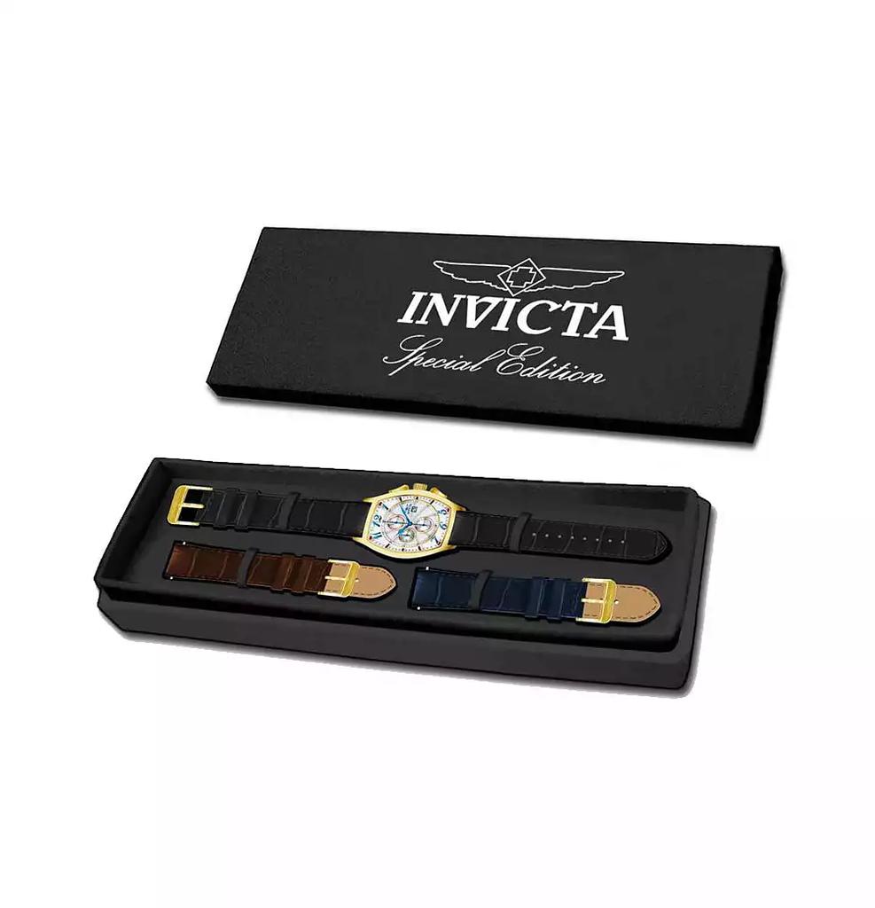Invicta Men's Specialty Quartz Chronograph White Dial Leather Watch