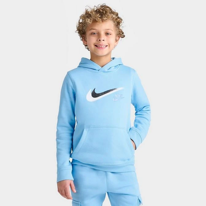 NIKE Boys' Nike Sportswear Fleece Graphic Pullover Hoodie 1