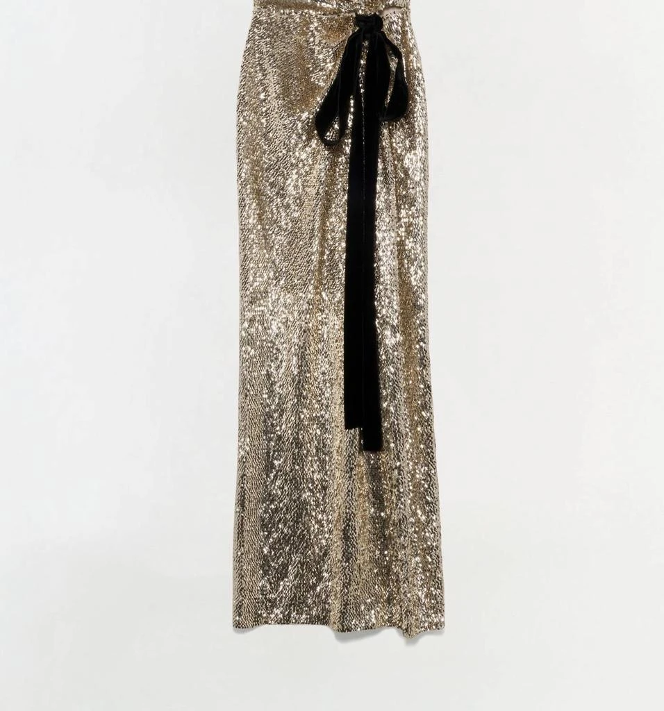 SIMKHAI Simkhai - Felicity Draped Sequin Gown 3