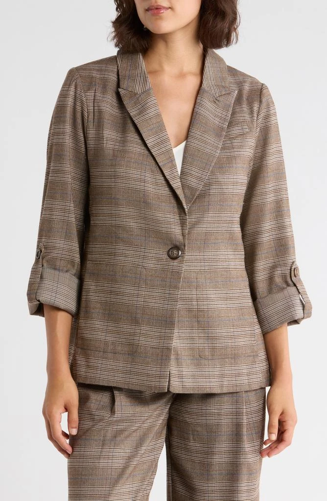 Democracy Oversize Plaid Blazer