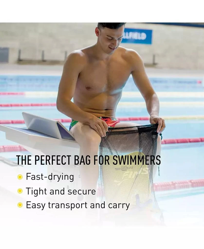 FINIS Mesh Gear Bag - Mesh Swim Bag for Swim Gear and Accessories - Pool Bag to Hold Goggles, Swim Fins, and Snorkels 2