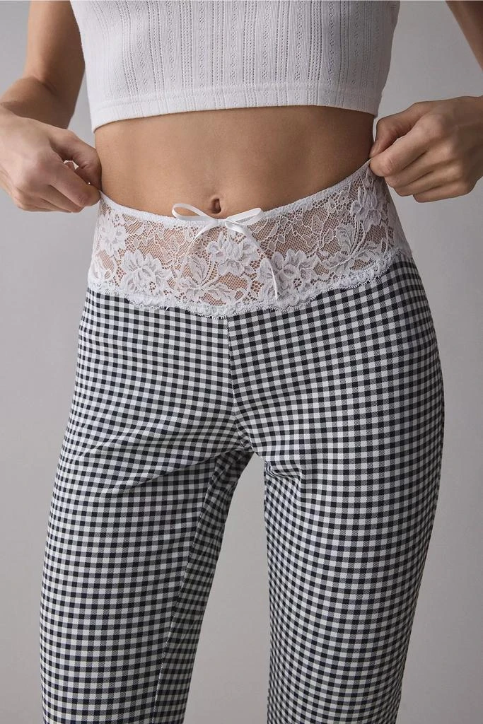 Lioness Lioness On Pointe Black Check Flare Pant 4