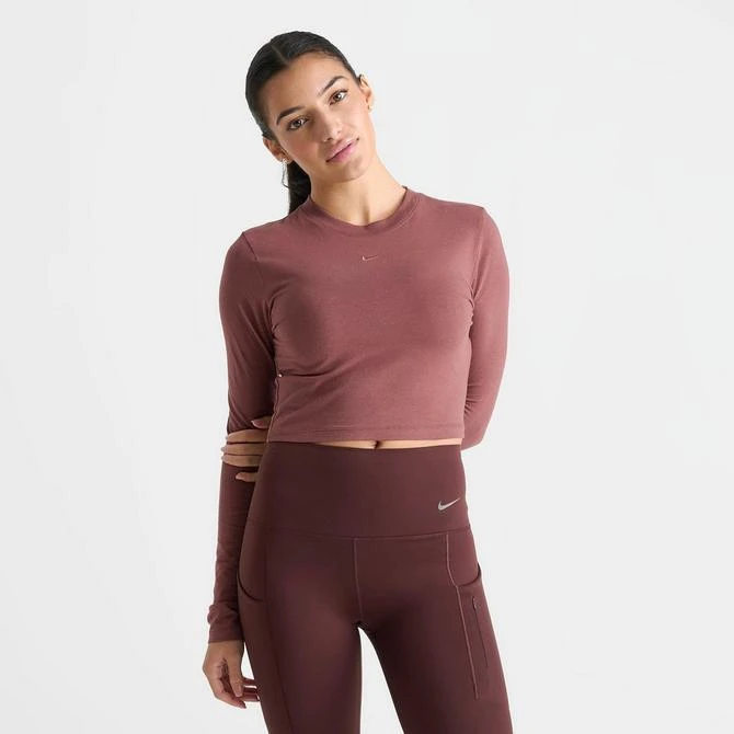 NIKE Women's Nike Sportswear Chill Knit Long-Sleeve Slim Crop Top 3
