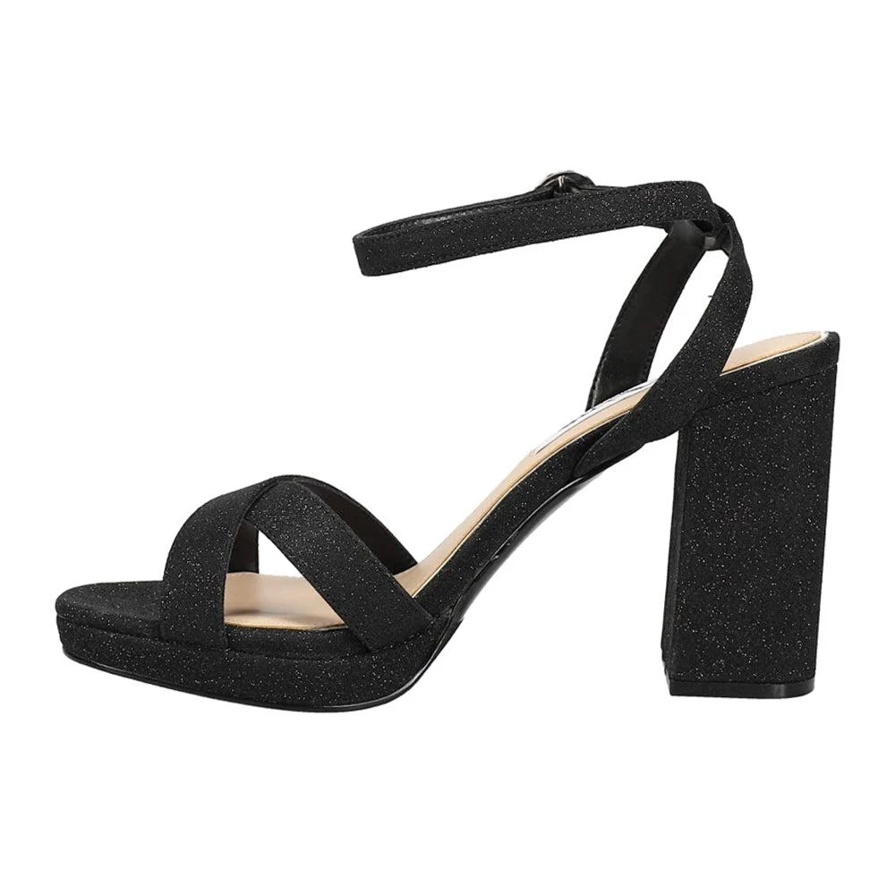 Nina Shelia Glitter Block Heel Ankle Strap Platform Sandals 3