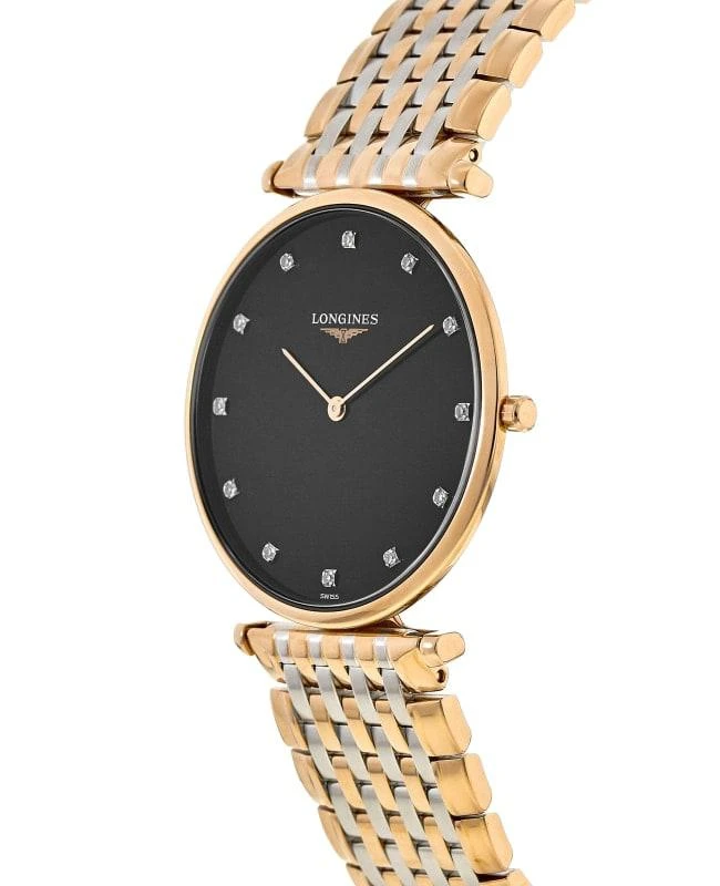 Longines Longines La Grande Classique Quartz Black Diamond Dial Stainless Steel Women's Watch L4.709.1.57.7 3