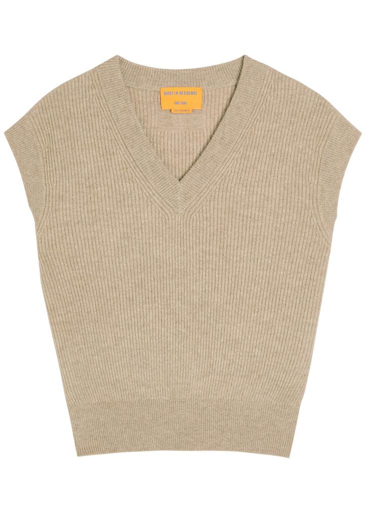 Guest In Residence Ribbed cashmere vest