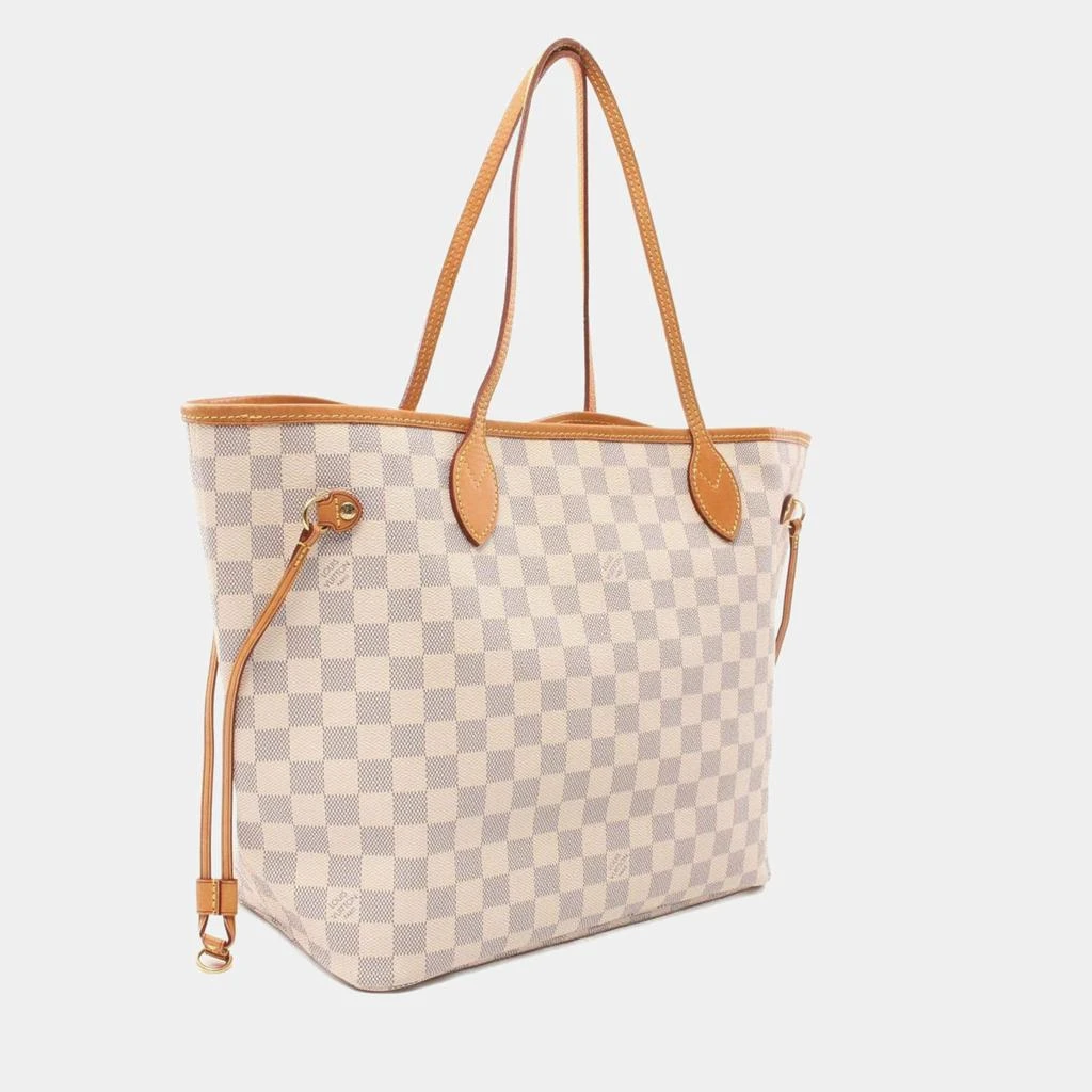 Louis Vuitton Louis Vuitton White Damier Azur Canvas Neverfull MM Tote Bag 2