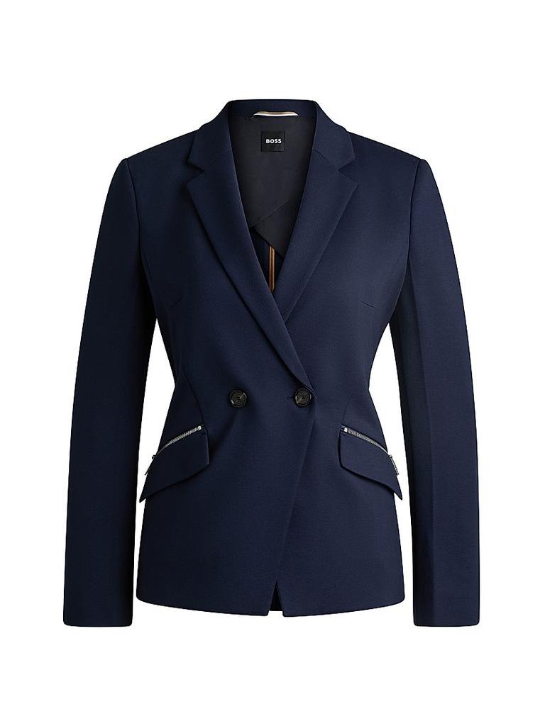 Hugo Boss Slim-Fit Blazer with Zipped Pockets