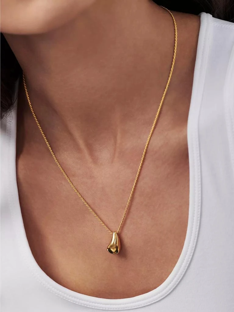 Missoma Savi x Missoma 18K-Yellow-Gold Vermeil Organic Droplet Pendant Necklace 6
