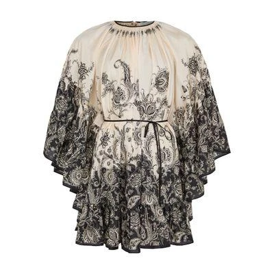 Zimmermann Rhiannon lantern mini dress 1