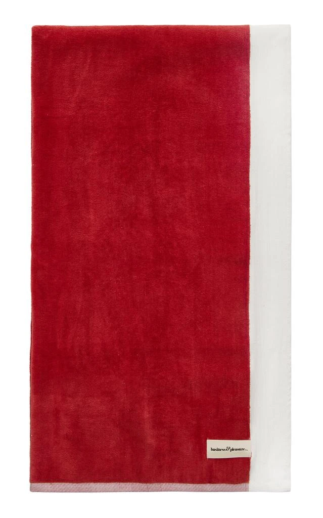 Business & Pleasure Business & Pleasure - INACTIVE COO CHINA STYLE BEACH TOWEL - Red - Moda Operandi 1