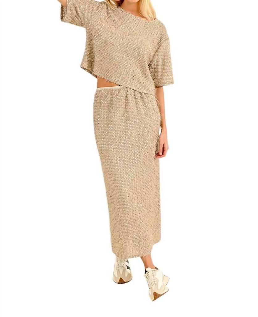 Molly Bracken Molly Bracken - Long Sequin Skirt