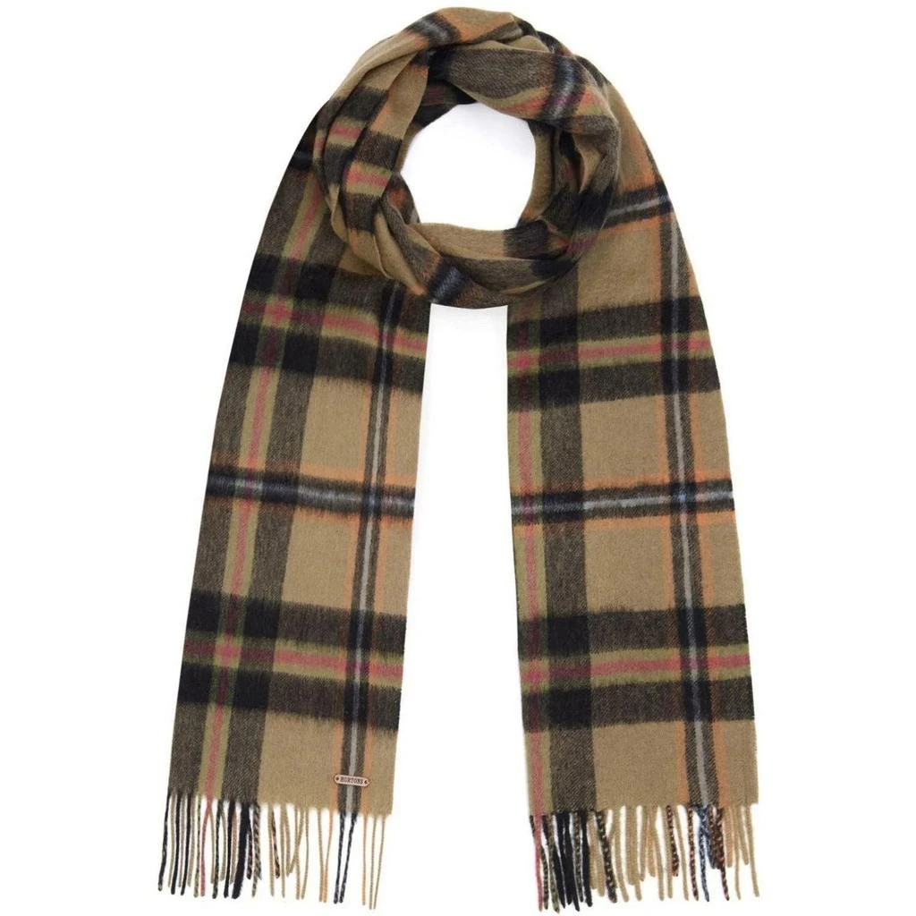 Hortons England Hortons England -  100% Lambswool Checked Scarf - Black Check 1