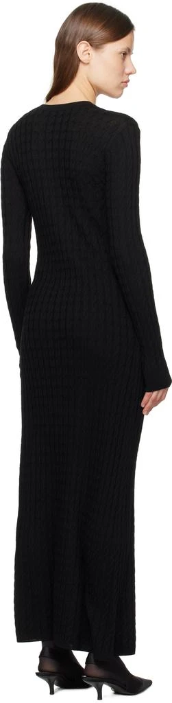 Totême Black Cable Knit Maxi Dress 3