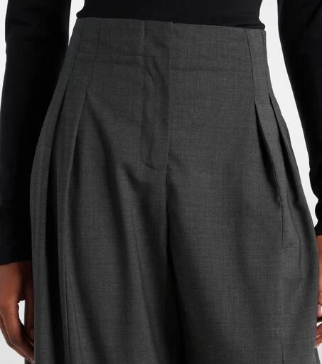Mugler Wool barrel-leg pants 4