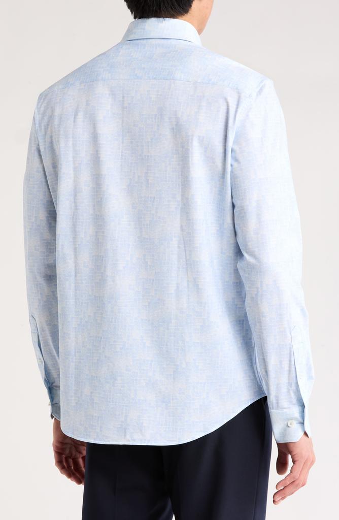 BUGATCHI James Long Sleeve Stretch Cotton Button-Up Shirt