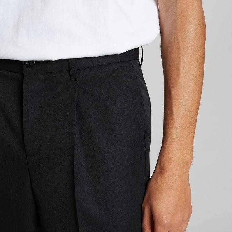 L'Exception Paris Pleated wool blend trousers Black L'EXCEPTION PARIS 4
