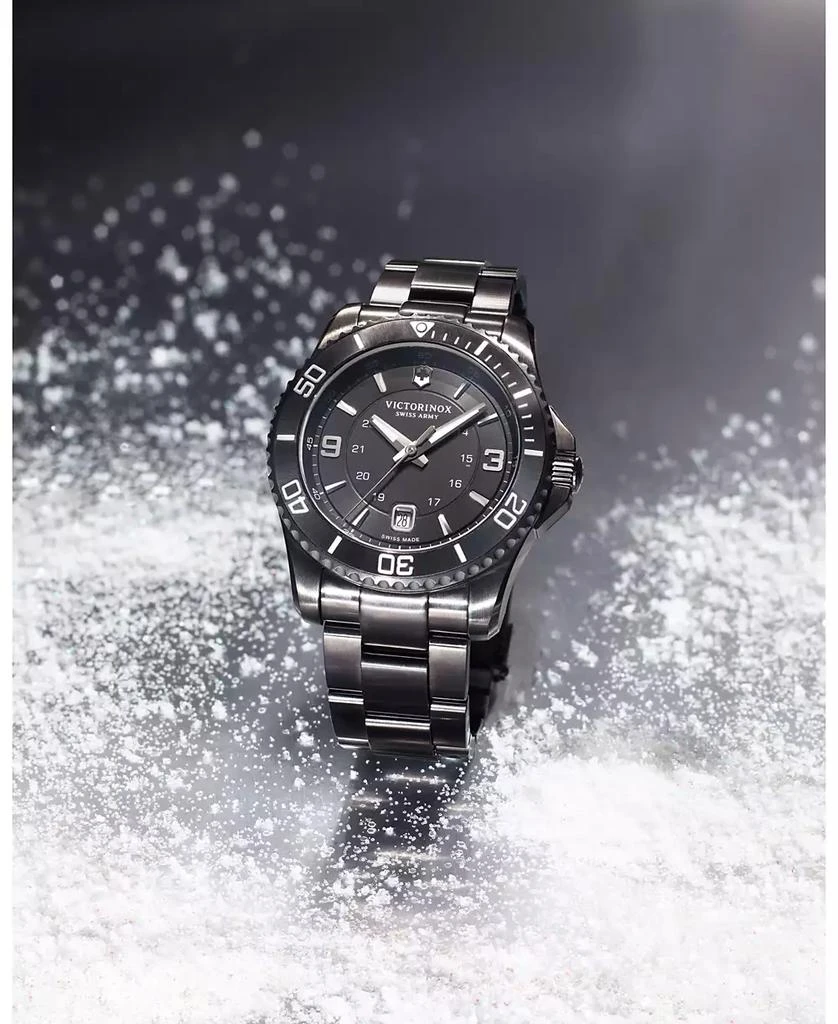 Swiss Army Men's Swiss Maverick Black Edition Black PVD Stainless Steel Bracelet Watch 43mm 2
