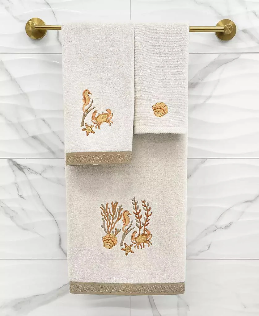 Linum Home Textiles Turkish Cotton Aaron Embellished 2-Pc. Fingertip Towel Set 5