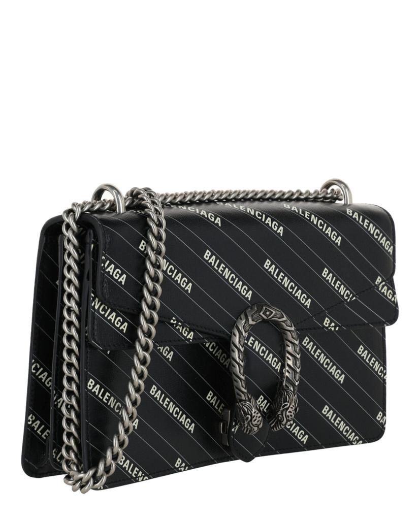 Gucci X Balenciaga Logo Print Dionysus Shoulder Bag