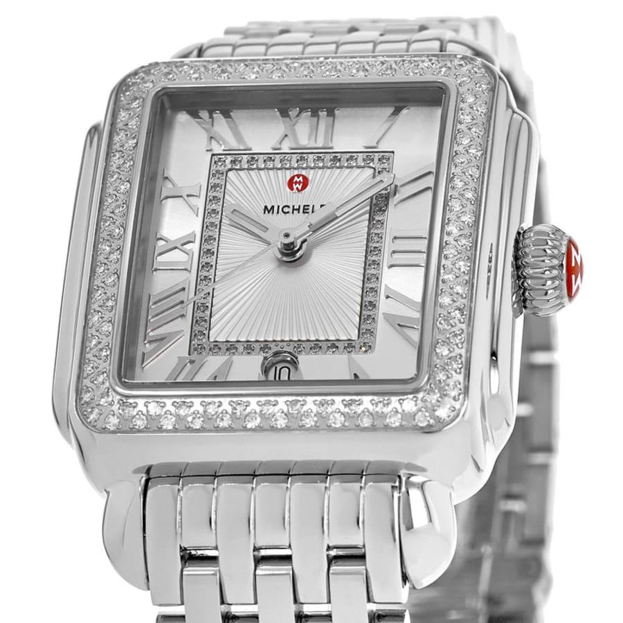 Michele Deco Madison Diamond Stainless Steel Women's Watch MWW06T000163
