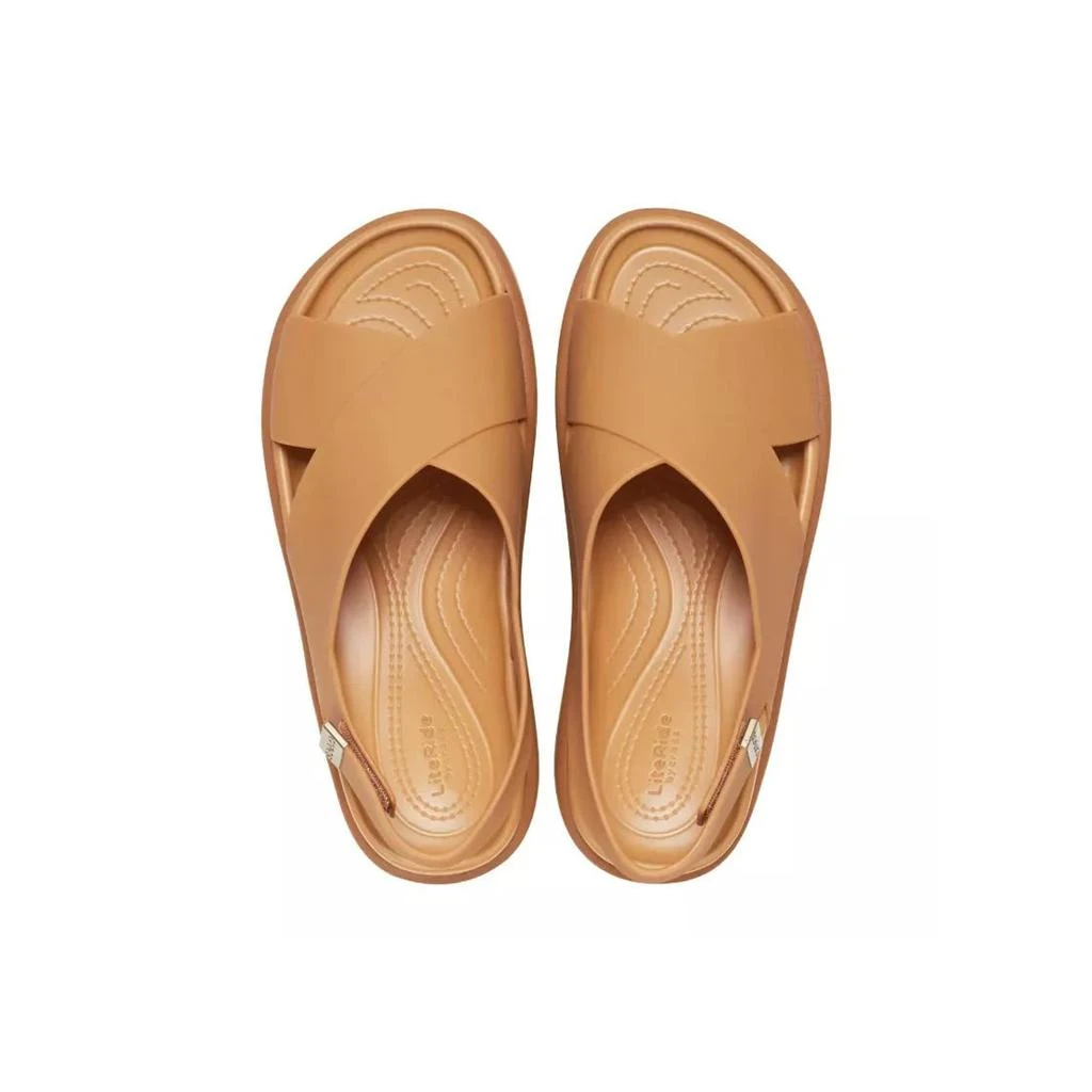 Crocs Crocs - Sandales Crocs Brooklyn Luxe Cross Strap - Marron 5