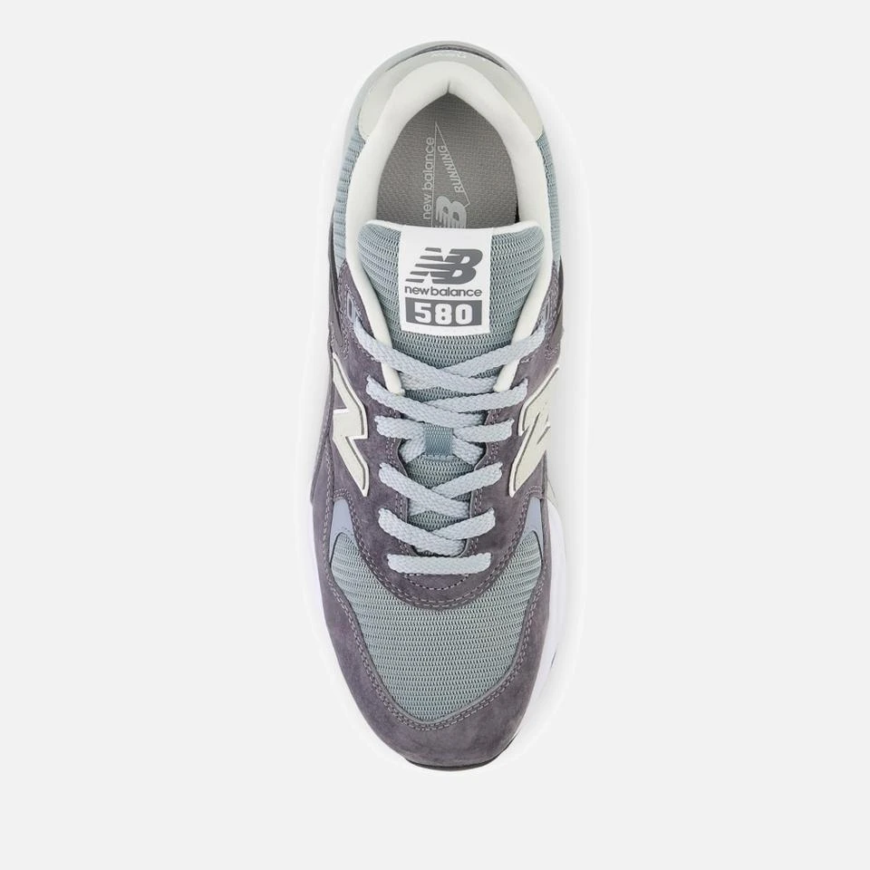 undefined NEW BALANCE MEN'S 580 SUEDE AND MESH TRAINERS 4