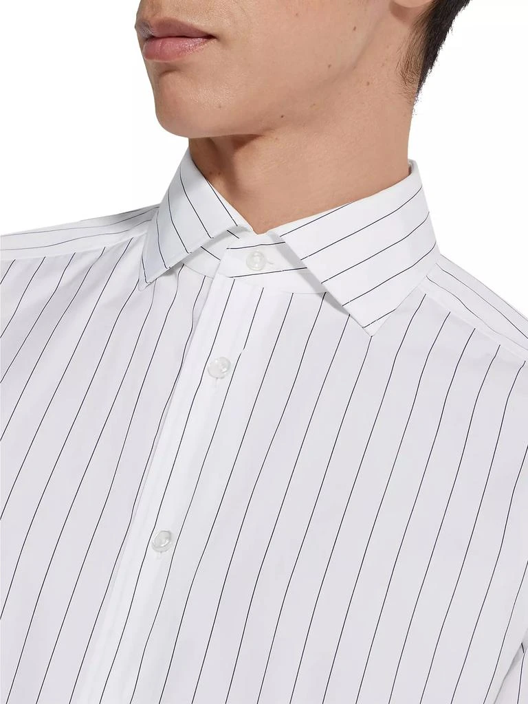 Zegna Macro-Striped Centoventimila Cotton Shirt 4
